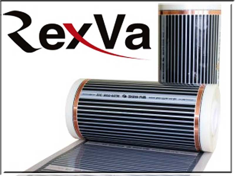 Теплый пленочный пол REXVA ширина 1 метр 220 Вт/кв.м.