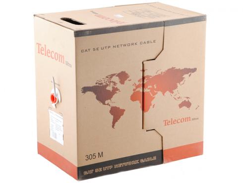 Кабель UTP кат.5e 4 пары омед. алюм. (CCA) 305м Telecom Ultra