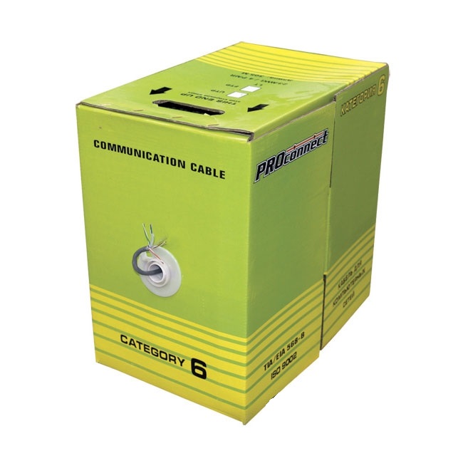 Кабель UTP кат.6е 4х2х0.57 омед. алюм. (CCA) 305м Proconnect